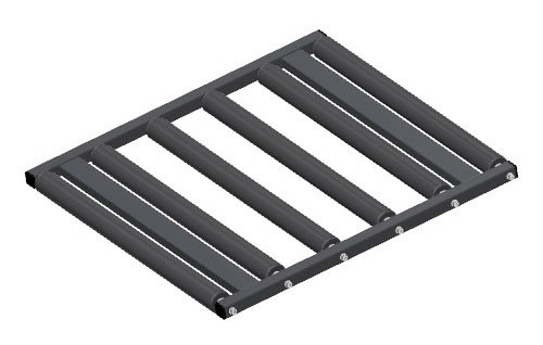 Half frame with rolls for er Grey RAL 7016